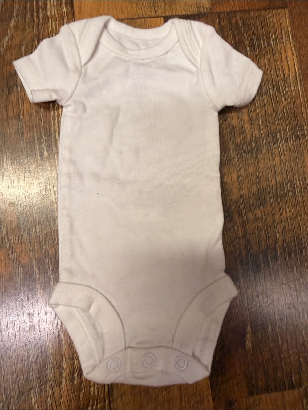 2 Carter's Cream Short-Sleeve Baby One-Piece Bodysuit’s